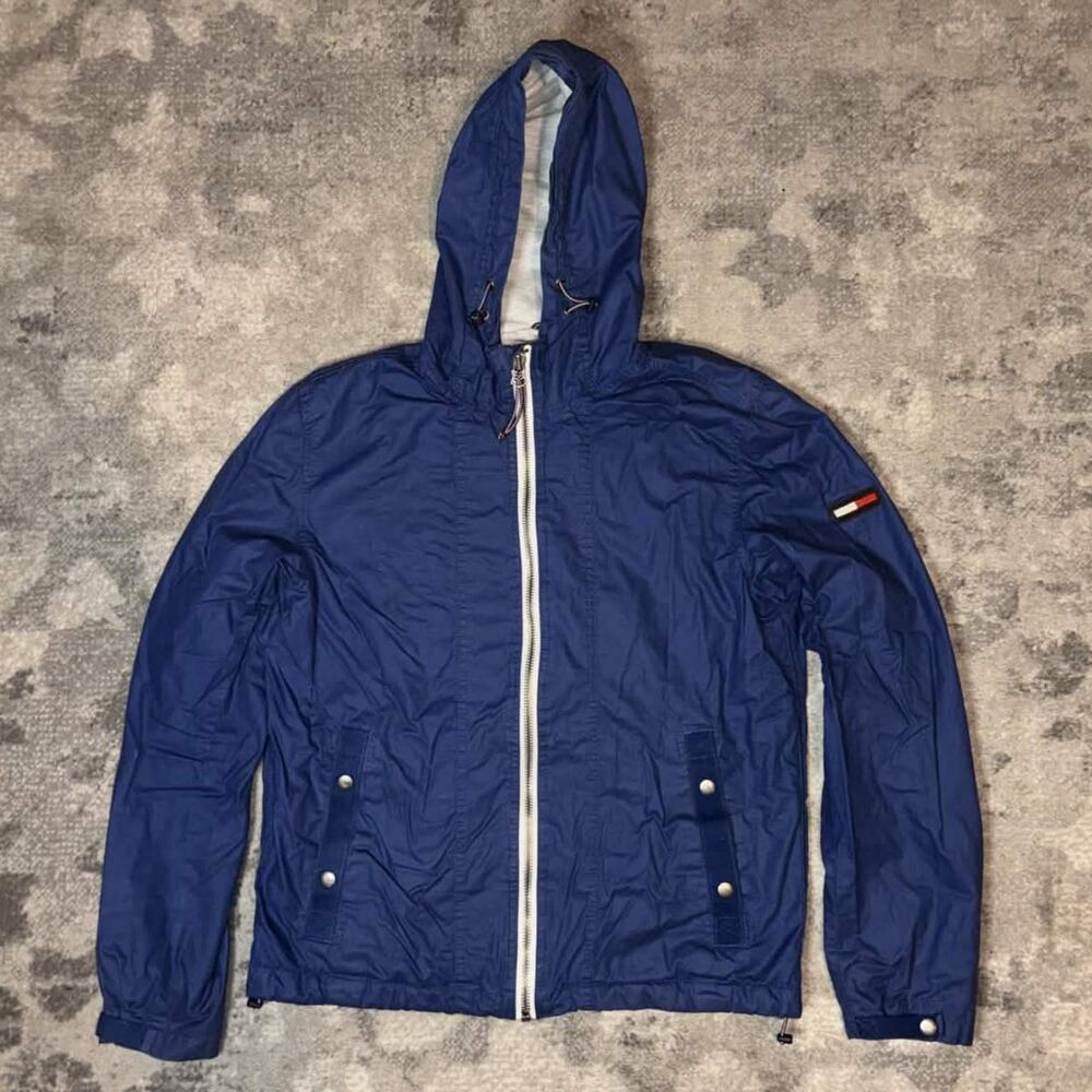 Retro-style Tommy Hilfiger Denim Windbreaker Jacket